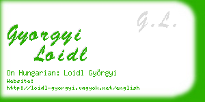 gyorgyi loidl business card
